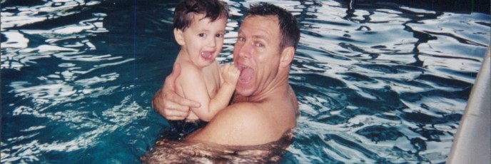 Blake & Jeff in pool